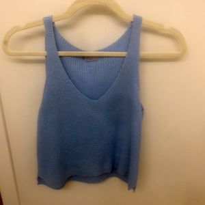 Knit baby blue Abbeline top